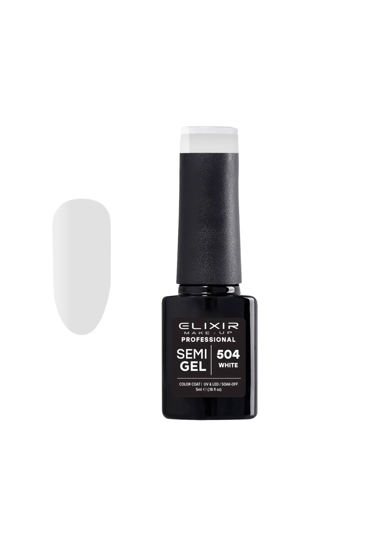 Φωτογραφία προϊόντος: Elixir Ημιμόνιμο Βερνίκι 5ml 504 (White)