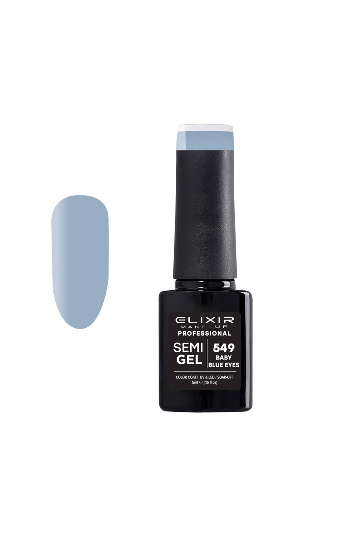 Φωτογραφία προϊόντος: Elixir Ημιμόνιμο βερνίκι 5ml 549 (Baby blue eyes)