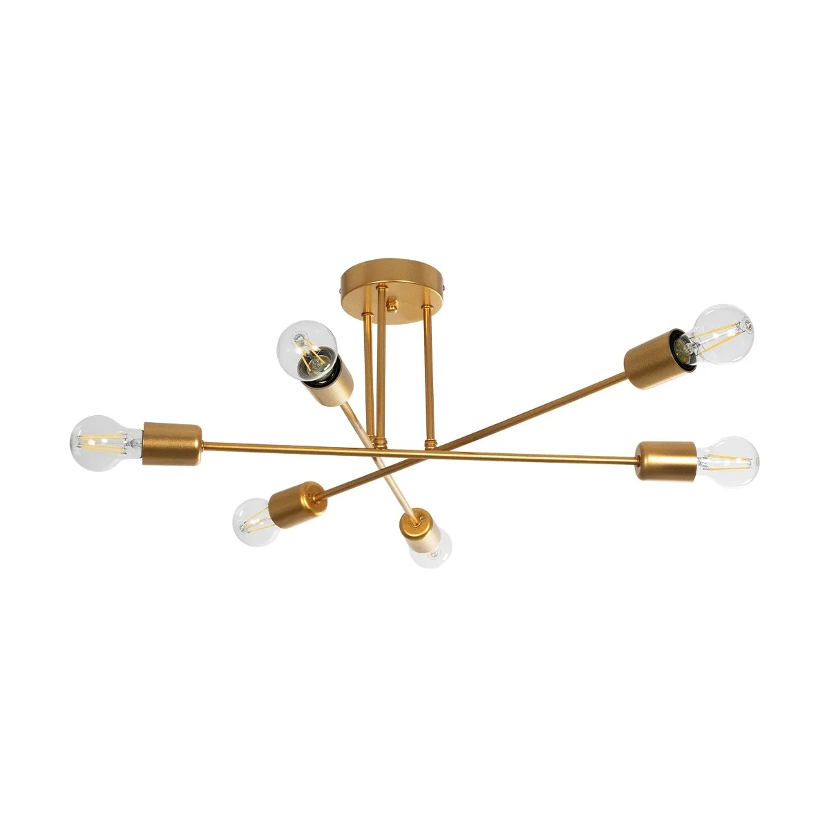 Φωτογραφία προϊόντος: GLOBOSTAR® SPIDI 203-0114 Μοντέρνο Φωτιστικό Οροφής με Ντουί 6 x E27 AC 220-240V IP20 - Χρυσό - Μ61 x Π61 x Υ25cm