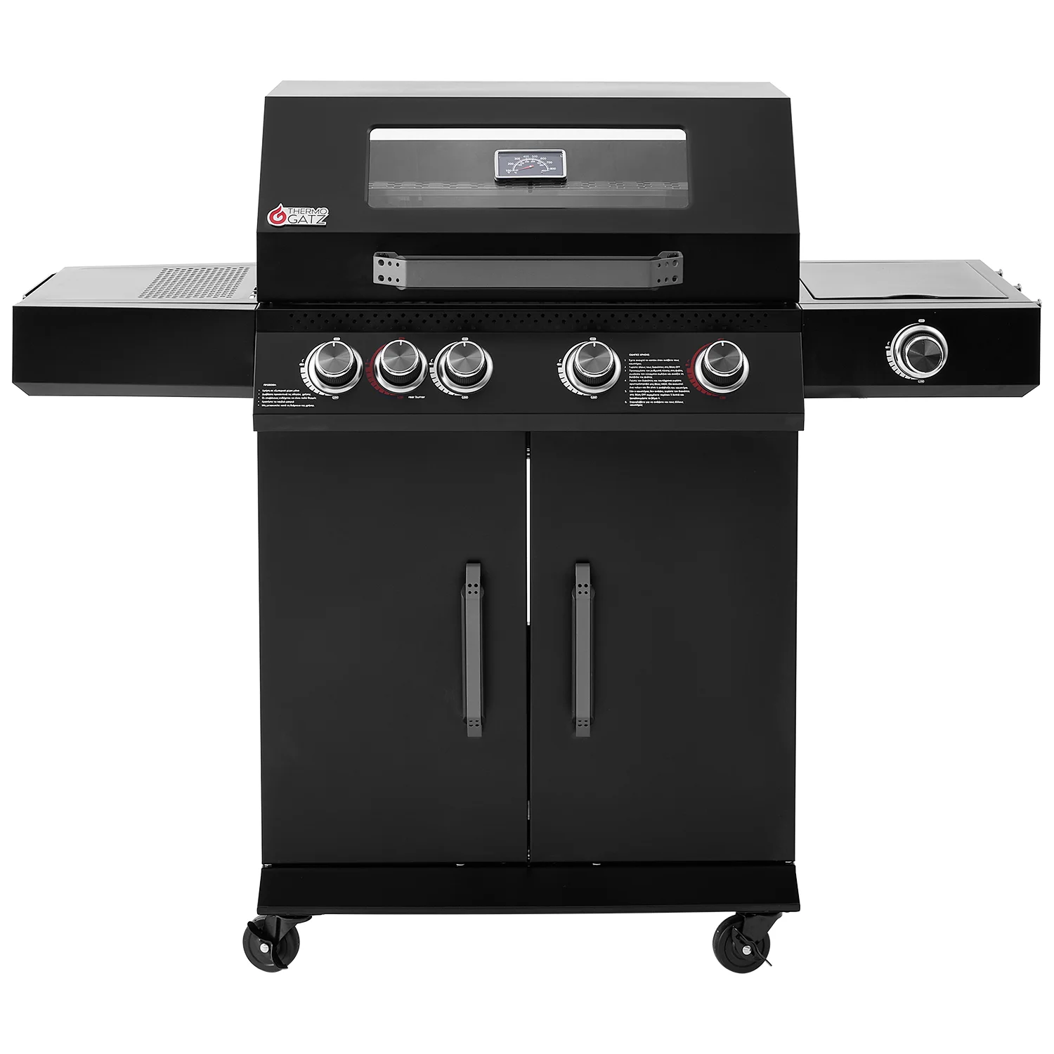 Φωτογραφία προϊόντος: Thermogatz GS GRILL ABYSS 4+1+1 Ψησταριά Υγραερίου με 4 Εστίες 19kW και Πλαϊνό Μάτι Υπερύθρων (03.313.455)