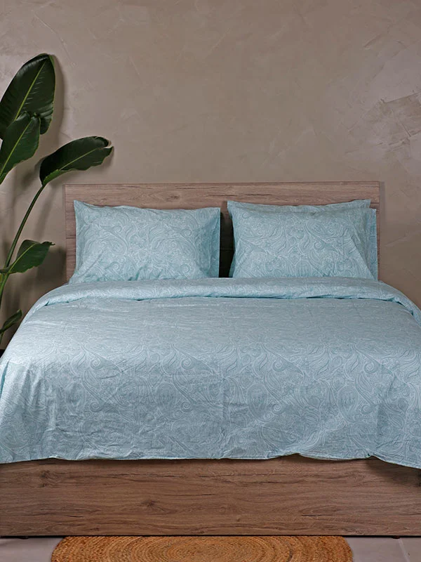 Φωτογραφία προϊόντος: ΠΑΠΛΩΜΑΤΟΘΗΚΗ COTTON FEELINGS 2040 AQUA ΜΟΝΗ 170X250 CM - SUNSHINE HOME