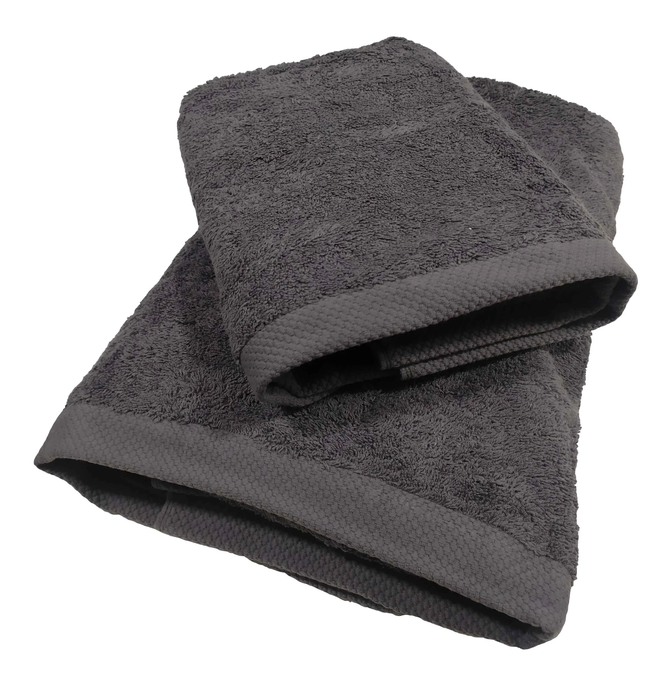 Φωτογραφία προϊόντος: ΠΕΤΣΕΤΑ PLAIN LINE GREY COTTON 100% 600GR/M2 50X95cm - LE BLANC
