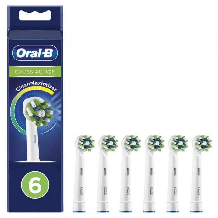 Φωτογραφία προϊόντος: BRAUN Oral-B Crossaction Electric Toothbrush Replacement Heads 6pcs White (80844548) (BRA80844548)