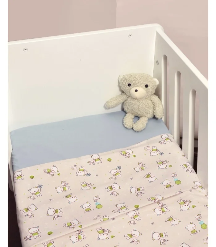 Φωτογραφία προϊόντος: Oliver Baby Σχέδιο 213 Σεντόνια Λίκνου Εμπριμέ 100% βαμβάκι - 3 τεμ 110x160 - Ελληνικής ραφής
