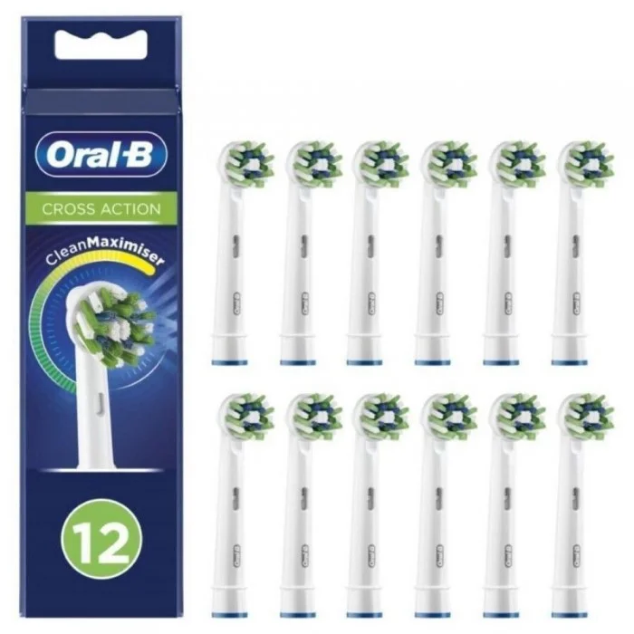 Φωτογραφία προϊόντος: BRAUN Oral-B CrossAction CleanMaximizer Electric Toothbrush Replacement Heads 12pcs White (80844547) (BRA80844547)