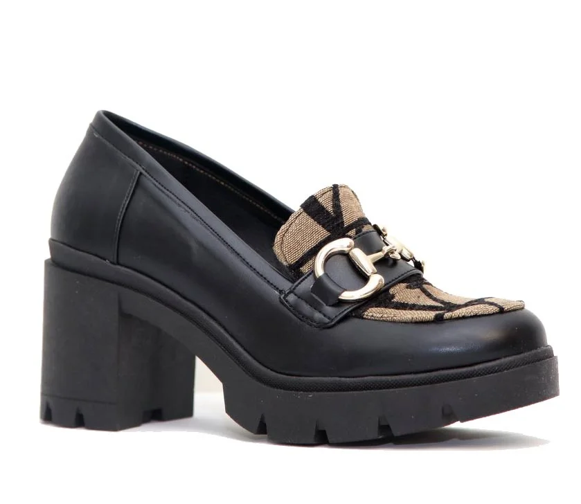 Φωτογραφία προϊόντος: Anteos Shoes 2025-826 Γυναικεία Loafers Eco σε Μαύρο Ματ χρώμα