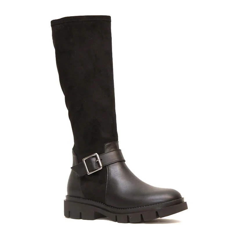Φωτογραφία προϊόντος: Viguera Shoes Γυναικείες Μπότες Viguera 8418 από Δέρμα και Καστόρι σε Μαύρο χρώμα