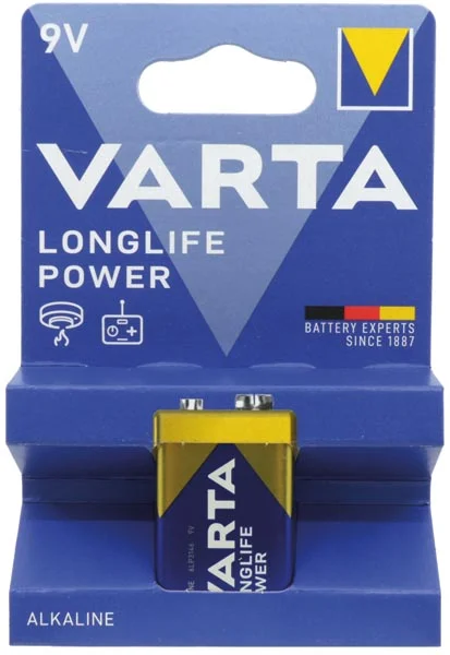 Φωτογραφία προϊόντος: Panasonic VARTA Μπαταρία Αλκαλική Alcaline LONGLIFE POWER 6LR - 9V