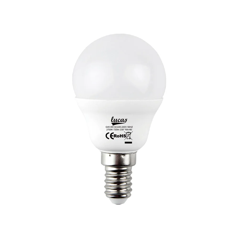 Φωτογραφία προϊόντος: LED Λάμπα Ε14 Σφαιρική G45 10W 6400Κ 900 Lumen Lucas | DL5217