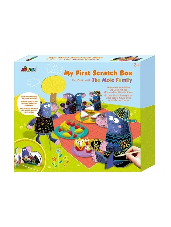 Φωτογραφία προϊόντος: AVENIR Scratch Box Go Picnic with the Mole Family ΠΟΛΥΧΡΩΜΟ