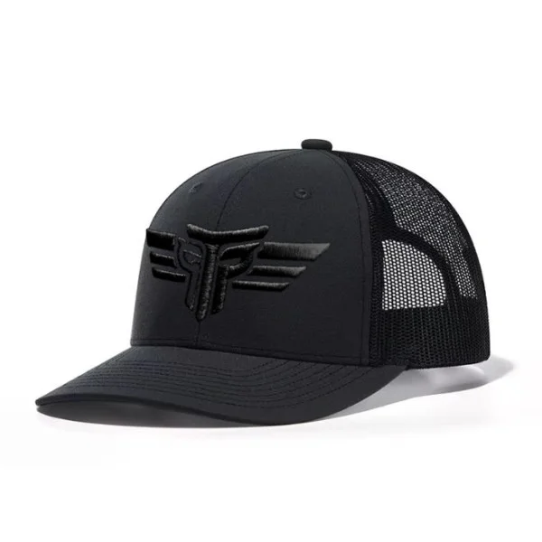 Φωτογραφία προϊόντος: Καπέλο Jockey Trucker 3D Κέντημα Logo Μαύρο Takeposition, χρώμα Μαύρο, 6 Panel Unisex Μαύρο 56-58cm