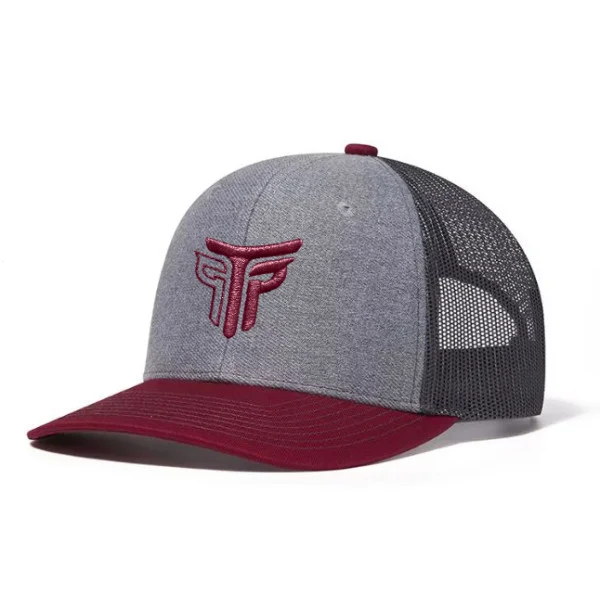 Φωτογραφία προϊόντος: Καπέλο Jockey Trucker Logo Μπορντό Takeposition, χρώμα Γκρι/ Γραφίτη και Μπορντό, 6 Panel Unisex Μαύρο 56-58cm