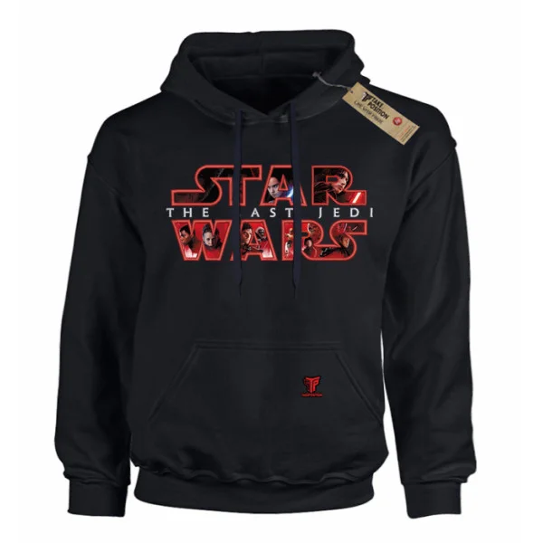 Φωτογραφία προϊόντος: Κέντημα σε στάμπα Star Wars σε Παιδικό Φούτερ με κουκούλα Takeposition σε Μαύρο