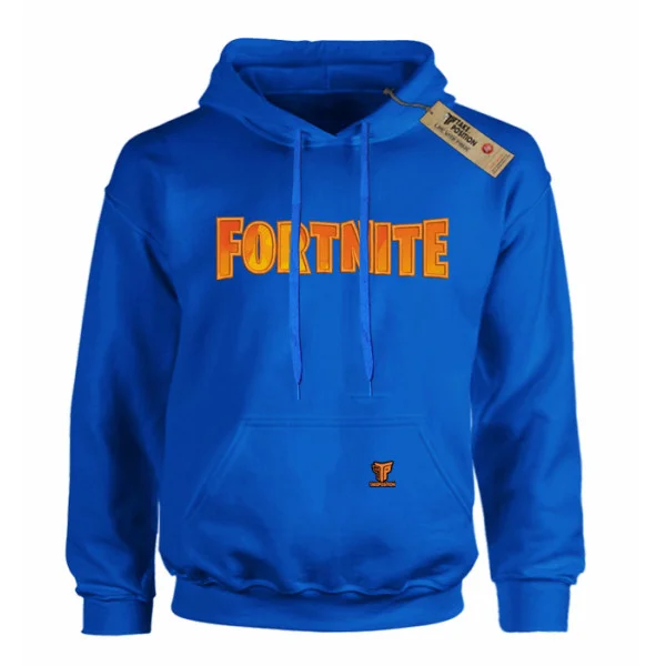 Φωτογραφία προϊόντος: Κέντημα σε στάμπα Fortnite σε Παιδικό Φούτερ με κουκούλα Takeposition σε Μπλε royal