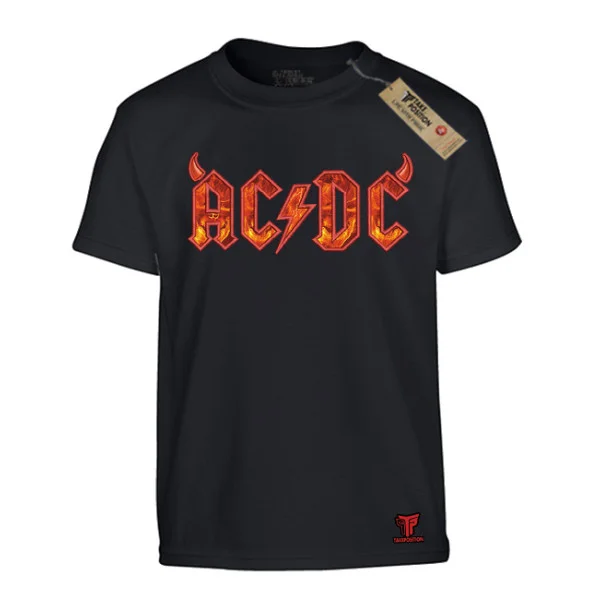 Φωτογραφία προϊόντος: Κεντημένη στάμπα Acdc Hell Raisen σε Παιδική Μπλούζα Κοντομάνικη Takeposition, Μαύρο | 214-806-7500