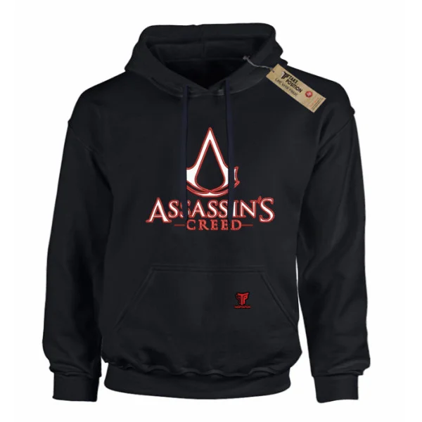 Φωτογραφία προϊόντος: Κέντημα σε στάμπα Assassin Creed σε Παιδικό Φούτερ με κουκούλα Takeposition σε Μαύρο