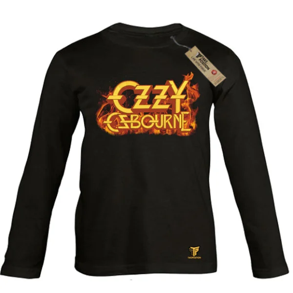 Φωτογραφία προϊόντος: Κεντημένη στάμπα Ozzy Ozbourne σε Παιδικό Μπλουζάκι Κοντομάνικο Takeposition, Μαύρο | 214-814-7532