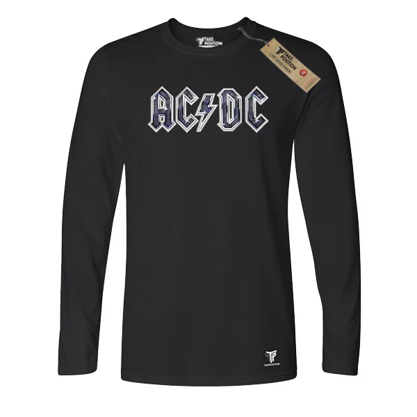 Φωτογραφία προϊόντος: Κεντημένη στάμπα Acdc metal logo σε Ανδρική Μπλούζα Μακριά Μανίκια Takeposition, Μαύρο | 214-333-7520