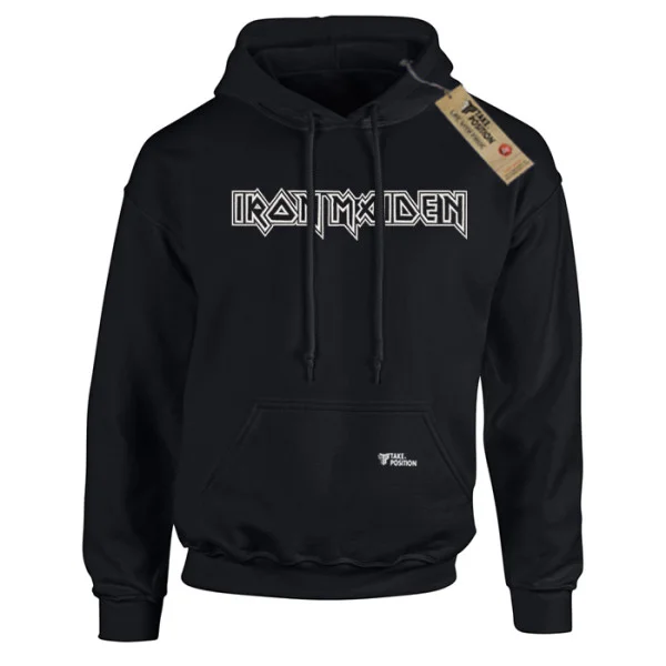 Φωτογραφία προϊόντος: Κέντημα Iron Maiden σε Ανδρικό Φούτερ με Κουκούλα Takeposition, Μαύρο | 214-907-7511