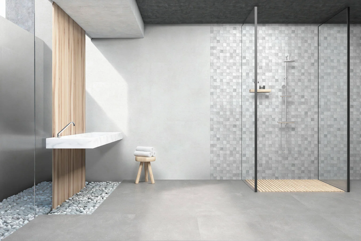 Φωτογραφία προϊόντος: KEROS CERAMICA Πλακάκι Τοίχου KEROS TARENTO GRIS 30X90