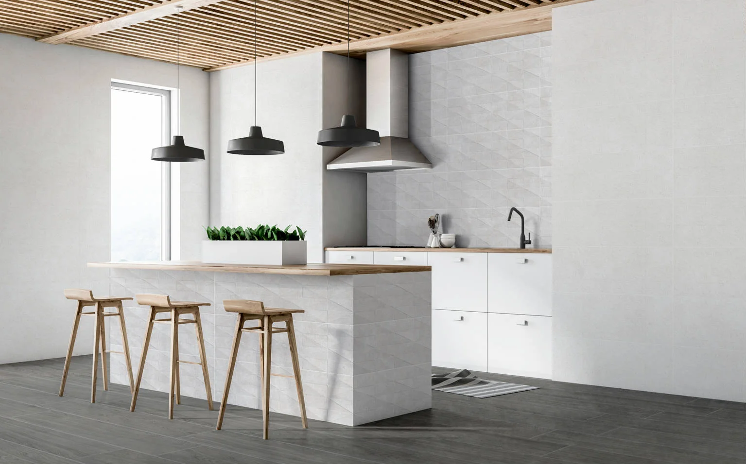 Φωτογραφία προϊόντος: KEROS CERAMICA Πλακάκι Τοίχου KEROS TARENTO FORO GRIS 30X90