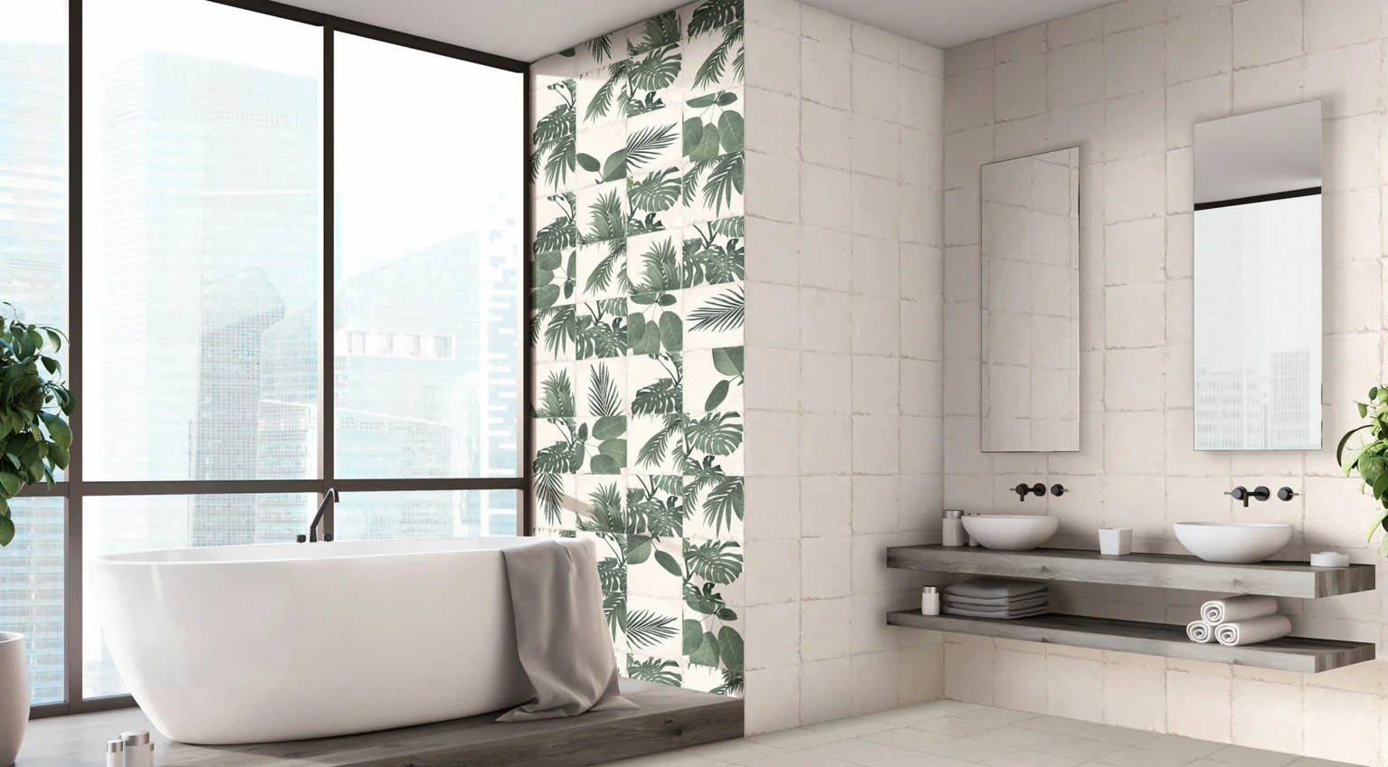 Φωτογραφία προϊόντος: KEROS CERAMICA Πλακάκι Τοίχου KEROS DECORADO BOTANIC SPRING 25X25