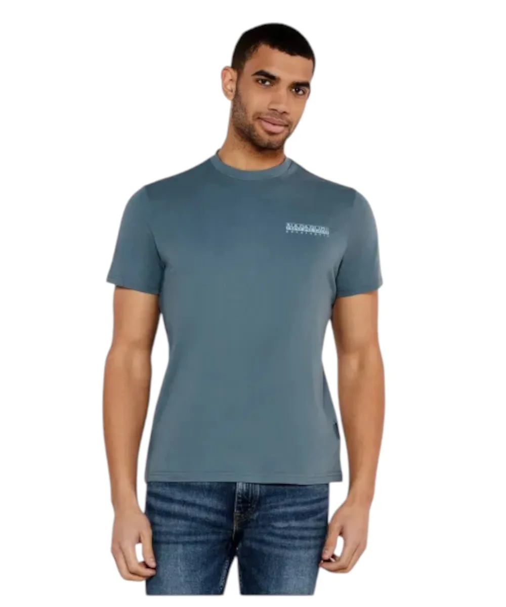 Φωτογραφία προϊόντος: Napapijri - Ανδρικό T-shirt S-Dati Regular Fit NP0A4IE2-G1Y Πετρόλ