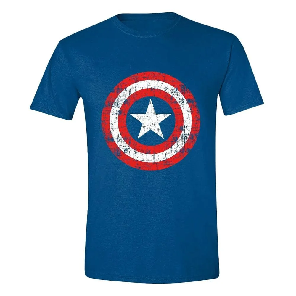 Φωτογραφία προϊόντος: PCMerch Marvel T-Shirt Captain America Cracked Shield Size S
