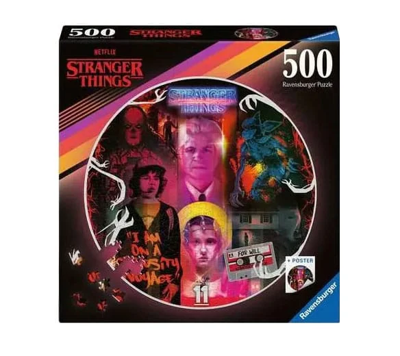 Φωτογραφία προϊόντος: Ravensburger Stranger Things Round Jigsaw Puzzle Friends Don't Lie (500 pieces)