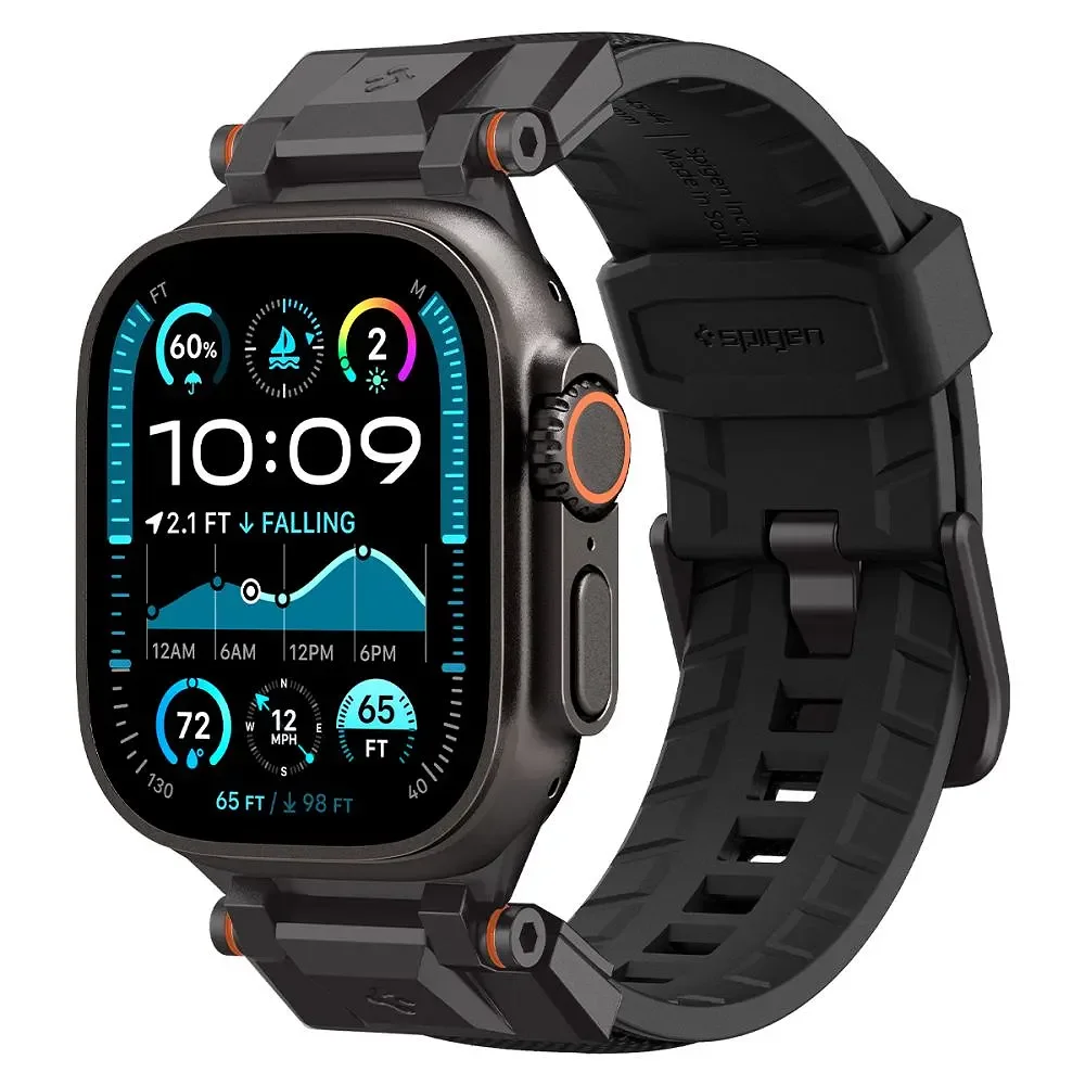 Φωτογραφία προϊόντος: Spigen Λουράκι DuraPro Armor Apple Watch 6 / 7 / 8 / 9 / 10 / SE / Ultra 1 / 2 (44 / 45 / 46 / 49mm) Black Edition