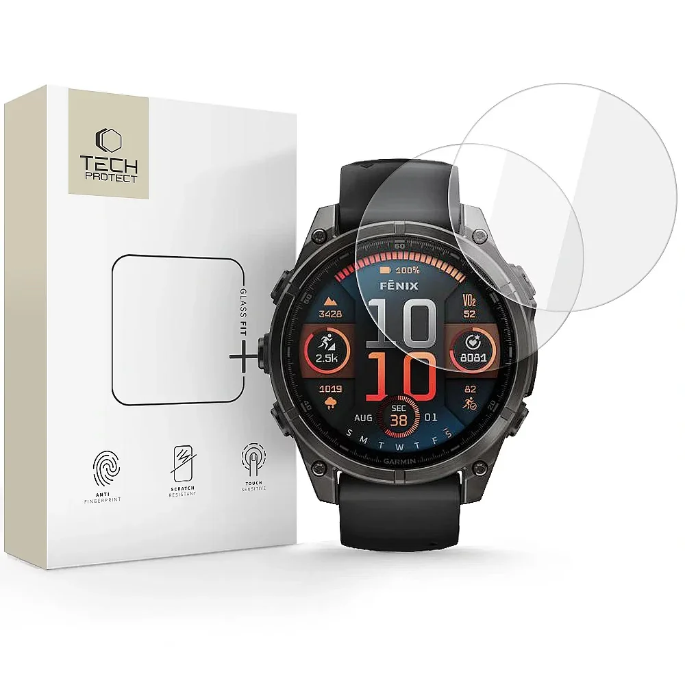 Φωτογραφία προϊόντος: Tech-Protect Glass Fit+ 2-Pack Garmin Fenix 8 (47 mm) Clear
