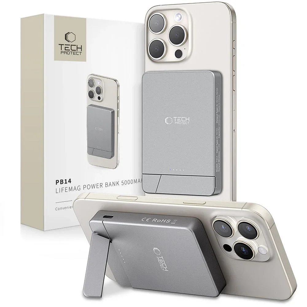 Φωτογραφία προϊόντος: Tech-Protect Tech‑Protect PB14 Lifemag MagSafe Power Bank 5000mAh Space Grey