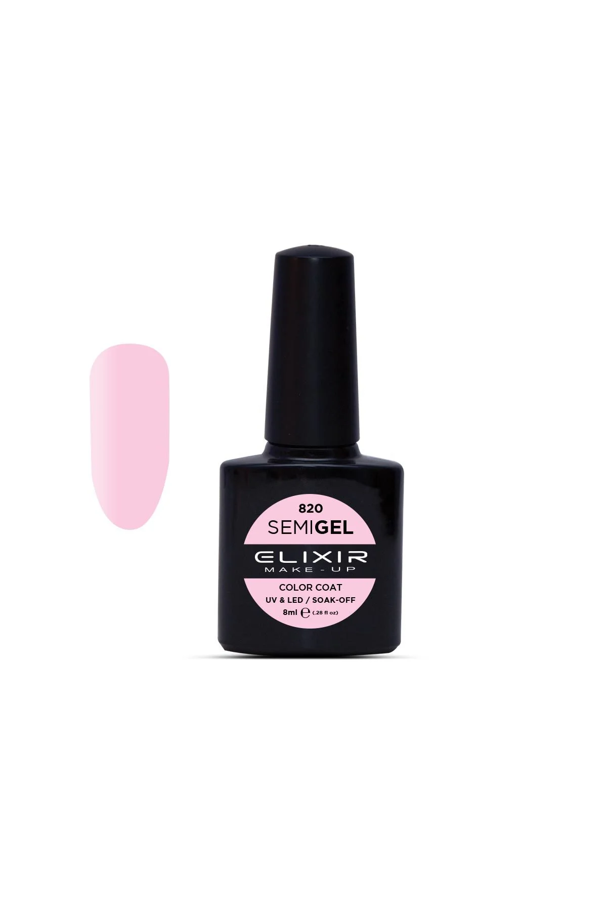 Φωτογραφία προϊόντος: Elixir Ημιμόνιμο βερνίκι 8ml 820 (Baby Pink)