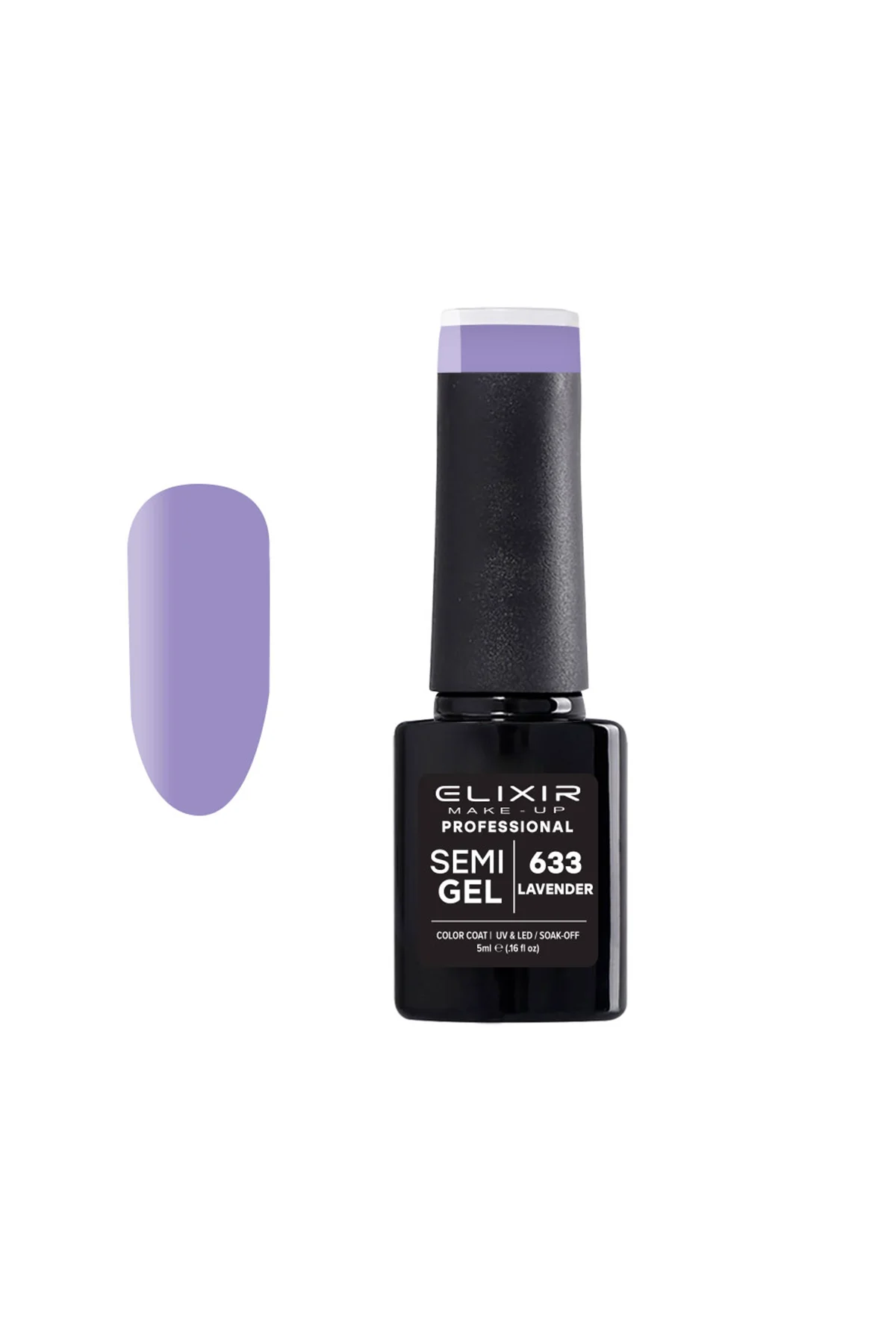 Φωτογραφία προϊόντος: Elixir Ημιμόνιμο βερνίκι 5ml 633 (Lavender)