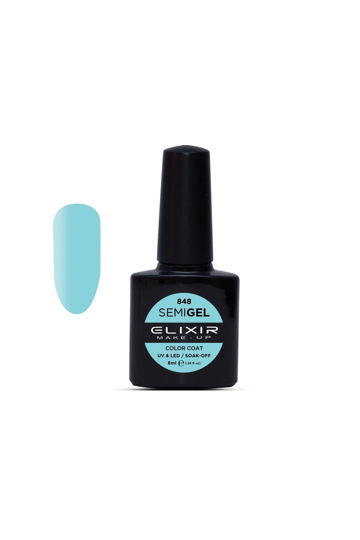 Φωτογραφία προϊόντος: Elixir Ημιμόνιμο βερνίκι 8ml 848 (Blizzard Blue)
