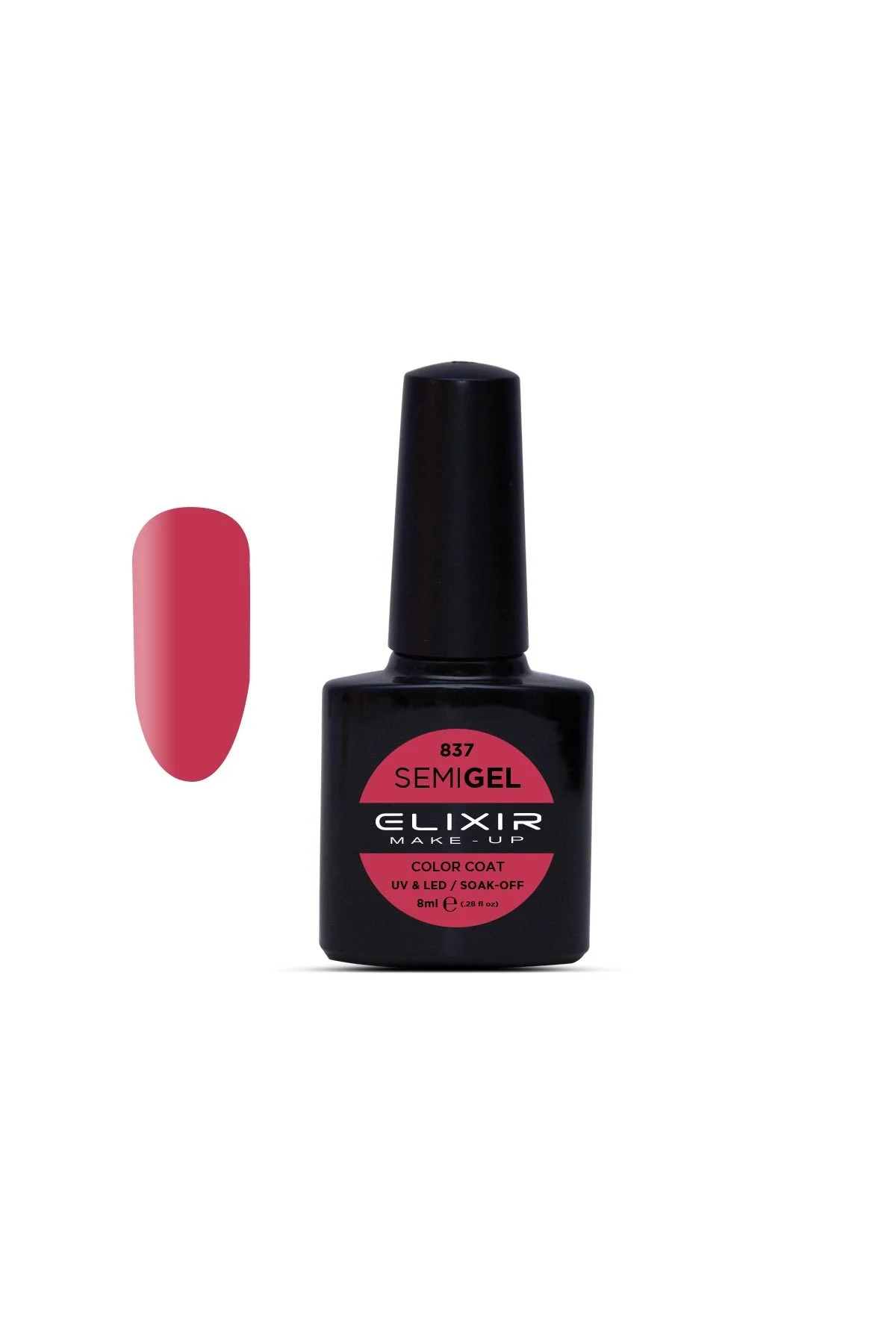 Φωτογραφία προϊόντος: Elixir Ημιμόνιμο βερνίκι 8ml 837 (Fandago Pink)
