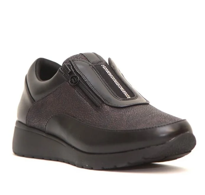 Φωτογραφία προϊόντος: Treintas Shoes Γυναικεία Sneakers Treintas L-4455 Ανατομικά από Eco σε Μαύρο χρώμα