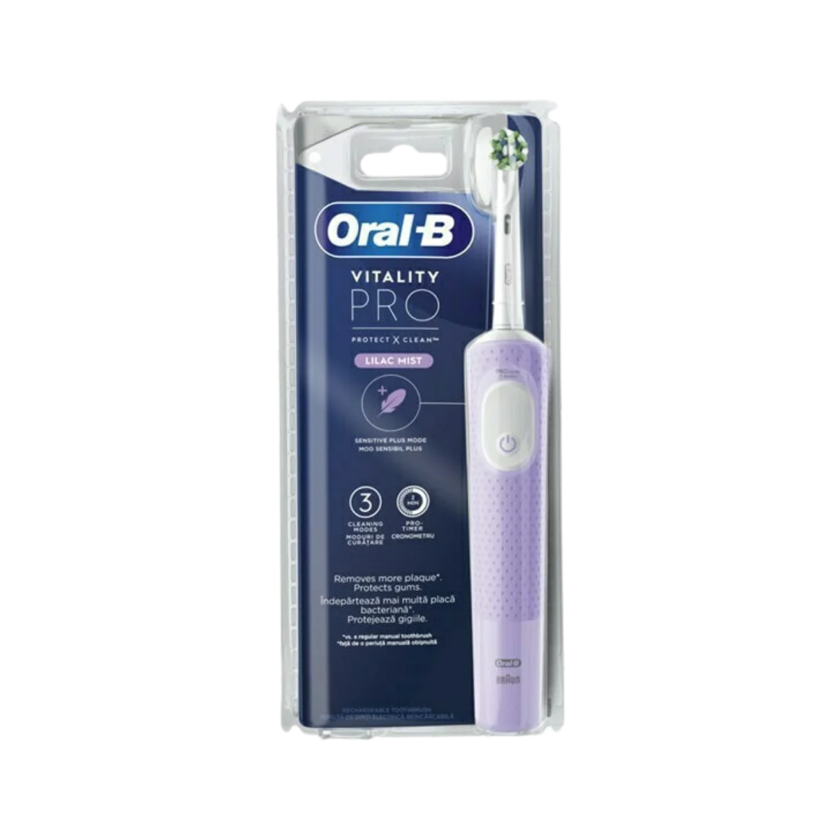Φωτογραφία προϊόντος: Oral-B,Oral-B Ηλεκτρικές Οδοντόβουρτσες Oral-B Vitality Pro Protect X Clean Ηλεκτρική Οδοντόβουρτσα Lilac Mist