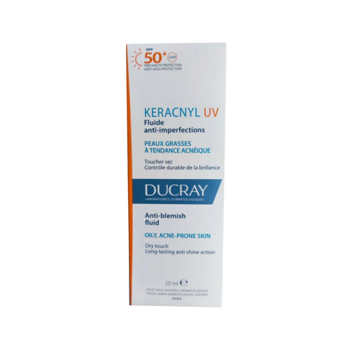 Φωτογραφία προϊόντος: Ducray,Ducray Keracnyl Ducray Kerancyl UV Αντηλιακή Προσώπου για Ακνεϊκό Δέρμα SPF50+ 50ml