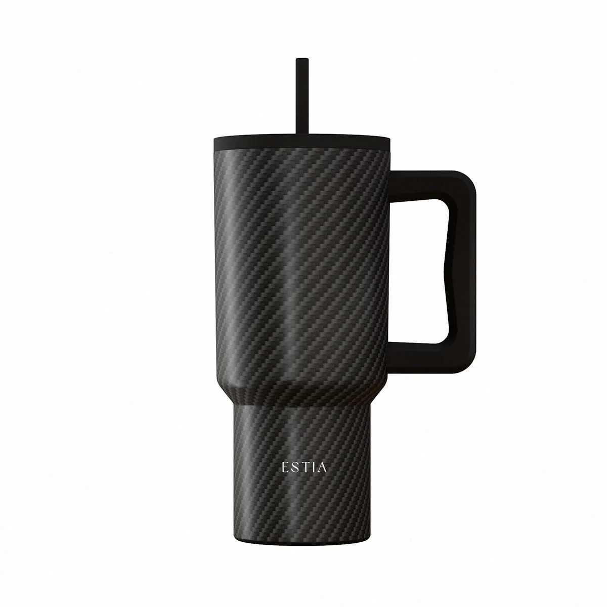 Φωτογραφία προϊόντος: ESTIA ΘΕΡΜΟΣ STRAW TUMBLER XL SAVE THE AEGEAN 900ml CARBON FIBRE