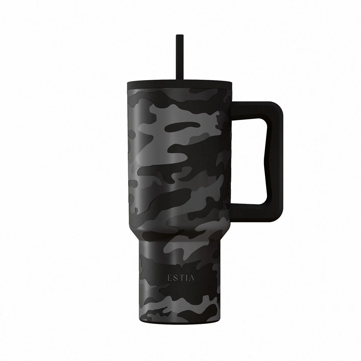Φωτογραφία προϊόντος: ESTIA ΘΕΡΜΟΣ STRAW TUMBLER XL SAVE THE AEGEAN 900ml DARK CAMO