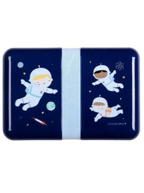 Φωτογραφία προϊόντος: A LITTLE LOVELY COMPANY ΔOXEIO ΦΑΓΗΤΟΥ LUNCH BOX ASTRONAUTS ΜΠΛΕ