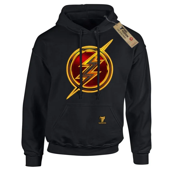 Φωτογραφία προϊόντος: Κέντημα και στάμπα Flash Logo σε Ανδρική φούτερ με κουκούλα Takeposition σε Μαύρο