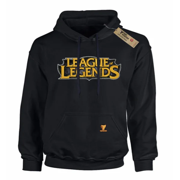 Φωτογραφία προϊόντος: Κέντημα σε στάμπα League of Legends σε Παιδικό Φούτερ με κουκούλα Takeposition σε Μαύρο
