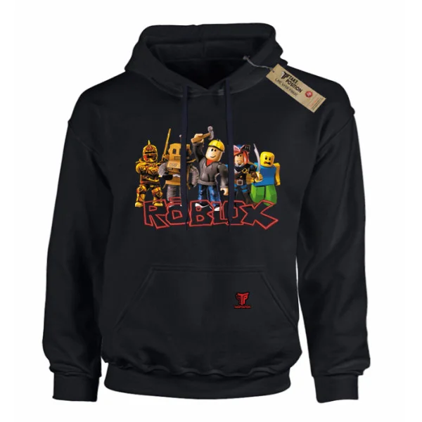 Φωτογραφία προϊόντος: Κέντημα σε στάμπα Roblox σε Παιδικό Φούτερ με κουκούλα Takeposition σε Μαύρο/ 12-14ετών XLARGE