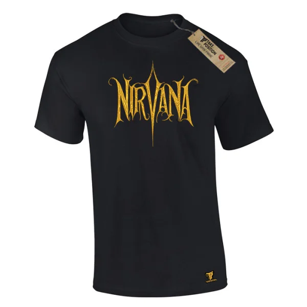 Φωτογραφία προϊόντος: Κέντημα Nirvana logo σε Ανδρικό Μπλουζάκι Βαμβακερό Takeposition, Μαύρο | 214-320-7525