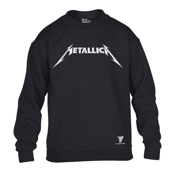 Φωτογραφία προϊόντος: Κέντημα Metallica σε Παιδική Φούτερ Takeposition, Μαύρο | 214-810-7501