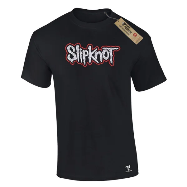 Φωτογραφία προϊόντος: Κέντημα Slipknot σε Ανδρικό Μπλουζάκι Βαμβακερό Takeposition, Μαύρο | 214-320-7527
