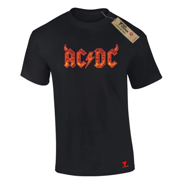 Φωτογραφία προϊόντος: Κεντημένη στάμπα Acdc Hell Raisen σε Ανδρικό Μπλουζάκι Βαμβακερό Takeposition, Μαύρο | 214-320-7500