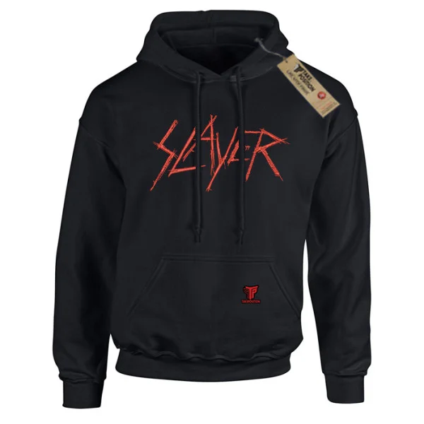 Φωτογραφία προϊόντος: Κέντημα Slayer σε Ανδρικό Φούτερ με Κουκούλα Takeposition, Μαύρο | 214-907-7522